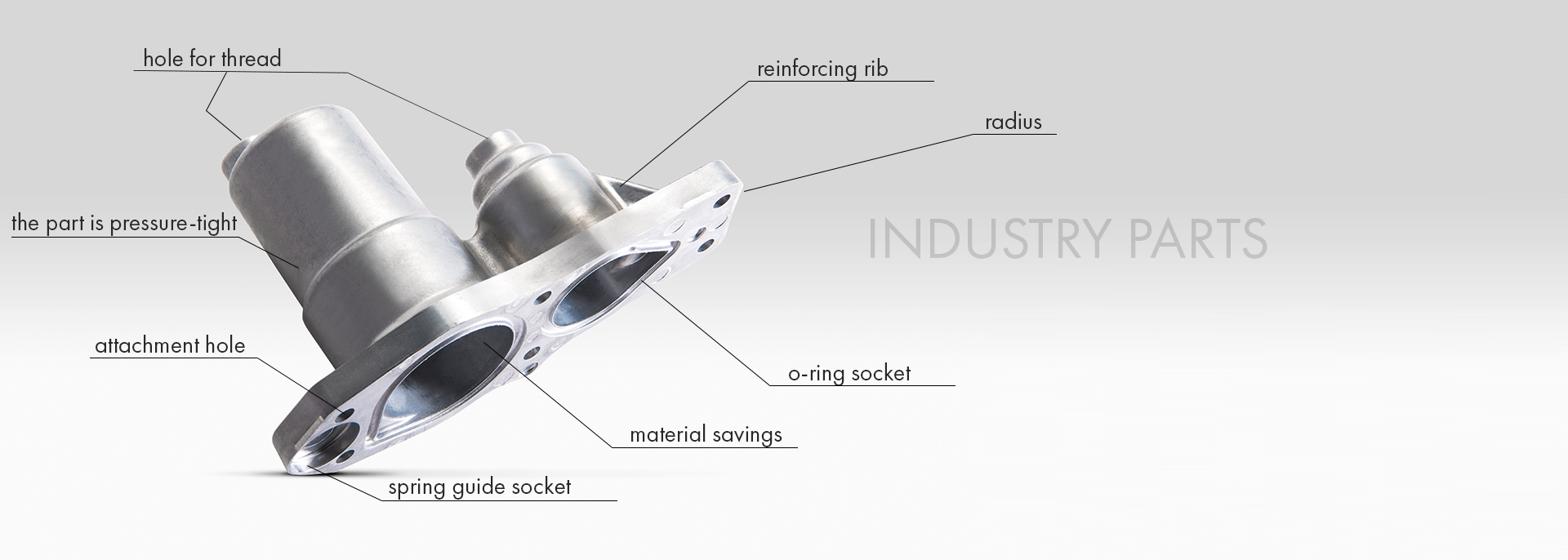 Die casting details for furniture and other industries